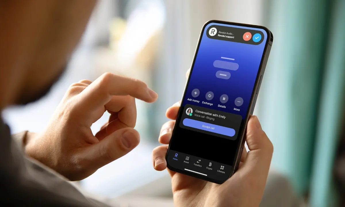 Revolut refuerza la seguridad con llamadas integradas en su app